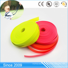 Fashional couleur vinyle produits pour animaux de compagnie souple enduit 100mm sangle sangle